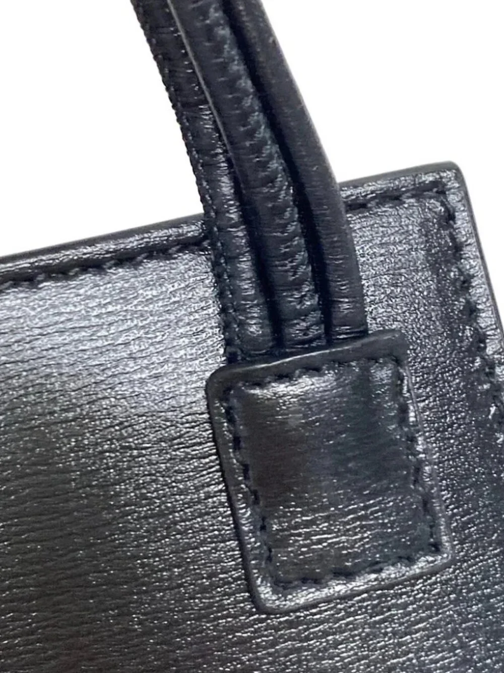 JIL SANDER TANGLE PHONE CASE Black Leather Shoulder Bag